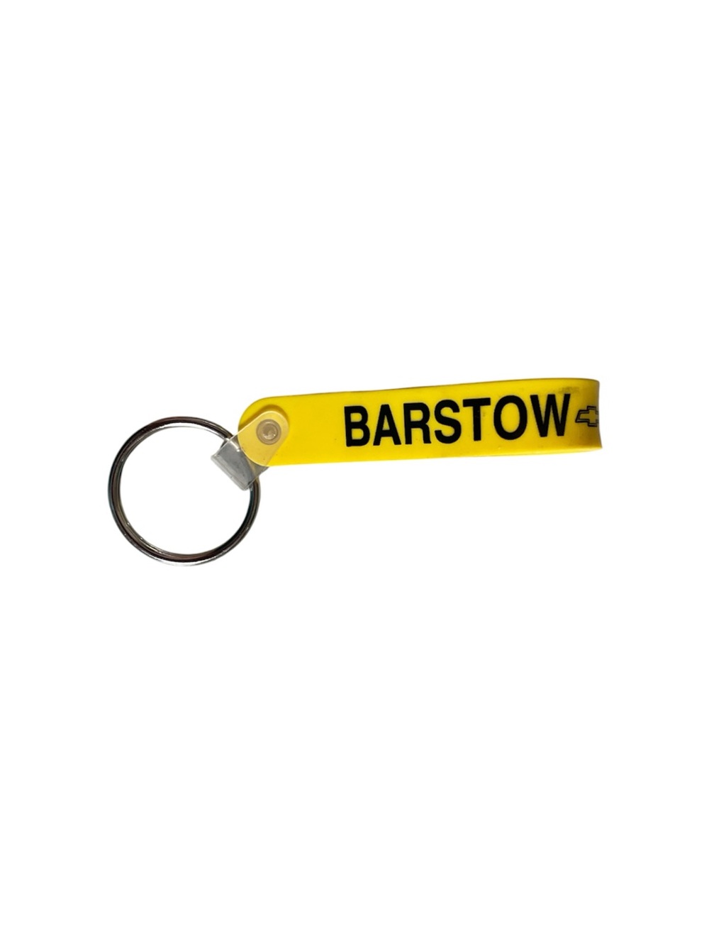 Barstow Motors GMC Chevrolet Yellow and Black Keychain